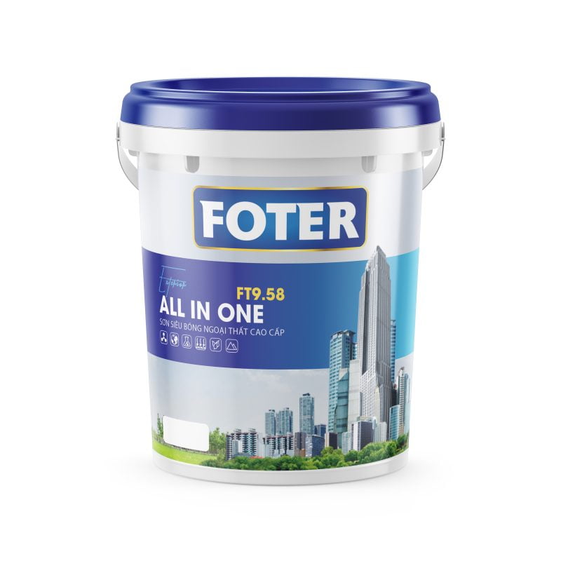 FOTER ALL IN ONE: Sơn siêu bóng ngoại thất cao cấp - FT9.58 - 20Kg