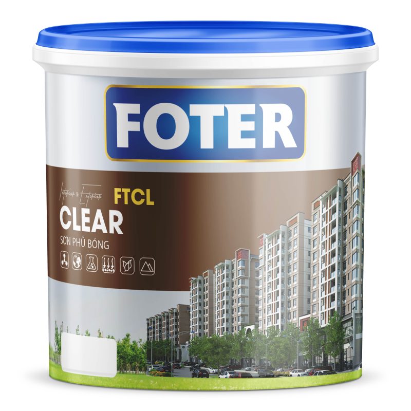 FOTER CLARE: Sơn phủ bóng - FTCL - 1Kg