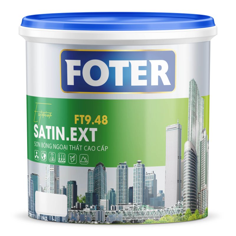 FOTER SATIN.EXT: Sơn bóng ngoại thất cao cấp - FT9.48 -1KG