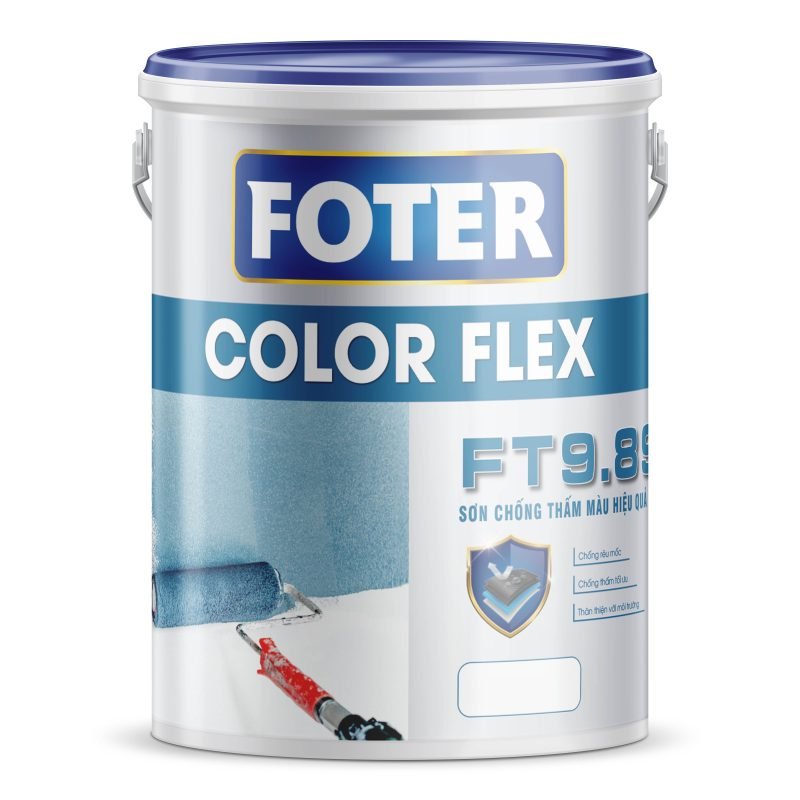 FOTER COLOR FLEX: Sơn chống thấm màu hiệu quả - FT9.89 - 5Kg