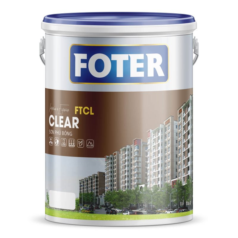 FOTER CLEAR: Sơn phủ bóng - FTCL - 5Kg